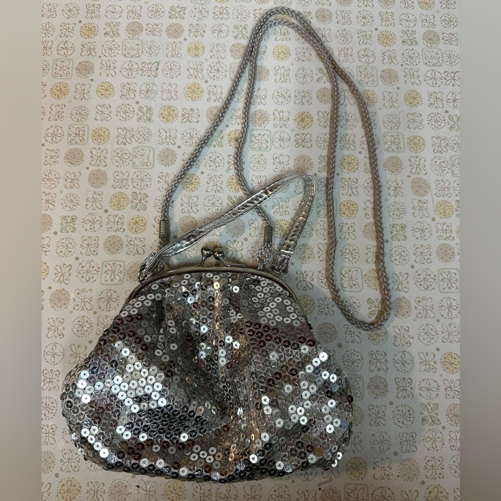 Silver Sequin Women's Bag